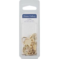 Home Gallery Large & Small Brass Plated D Rings, Pack Of 8