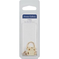 Home Gallery Brass Plated D Rings, Pack Of 2