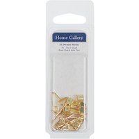Home Gallery Picture Hooks Brass Headed Pins, Pack Of 10