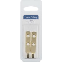 Home Gallery Brass Plated J Hooks, Pack Of 2