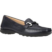 Geox Euro Buckle Slip On Loafers, Navy