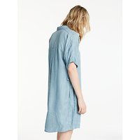 AND/OR Denim Look Shirt Dress, Mid Blue