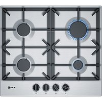 Neff T26DS49N0 Gas Hob, Stainless Steel