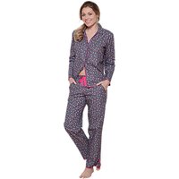 Cyberjammies Bella Confetti Spot Pyjama Set, Grey/Pink