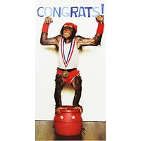 Woodmansterne Chimp Congratulations Greeting Card