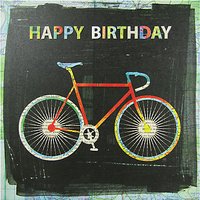 Portico Bike Happy Birthday Card