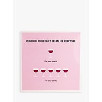 Woodmansterne Red Wine Facts Greeting Card
