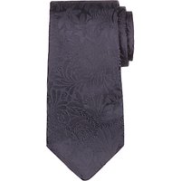 Paul Smith Tonal Floral Embroidery Tie, Navy