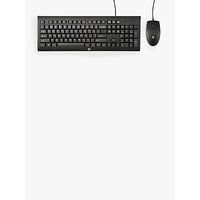 HP C2500 Wired Keyboard And Mouse Combo, Black