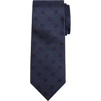Chester By Chester Barrie Textured Spot Silk Tie, Navy