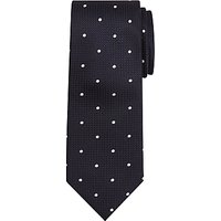 Chester By Chester Barrie Spot Silk Tie, Navy/White