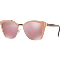 Prada PR 56TS Square Sunglasses, Pink/Mirror Rose