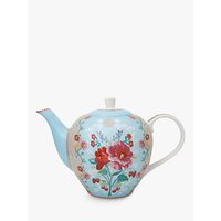 PiP Studio Floral 2.0 Rose 8 Cup Teapot, Blue, 1.6L