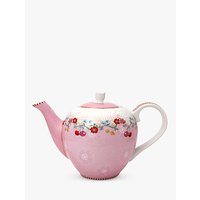 PiP Studio Floral 2.0 Cherry 3 Cup Teapot, Pink, 750ml