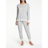 DKNY Signature Logo Pyjama Set, Grey