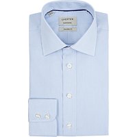 Chester By Chester Barrie Fine Stripe Tailored Fit Shirt, Blue/White