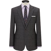 Chester By Chester Barrie Wool Glen Check Tailored Suit Jacket, Grey/Wine