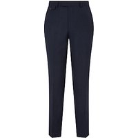 Chester By Chester Barrie Semi Plain Milled Wool Tailored Suit Trousers, Navy