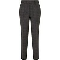 Chester By Chester Barrie Wool Glen Check Tailored Suit Trousers, Grey/Wine