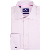 Chester By Chester Barrie Birdseye Weave Tailored Fit Shirt, Pink