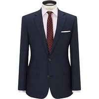 Chester By Chester Barrie Semi Plain Milled Wool Tailored Suit Jacket, Navy
