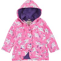 Hatley Girls' Unicorn Print Raincoat, Pink