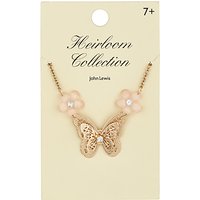John Lewis Heirloom Collection Butterfly Necklace, Gold