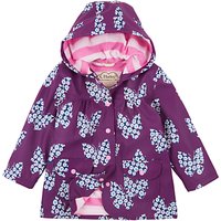 Hatley Girls' Floral Butterfly Raincoat, Purple