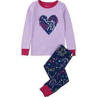 Hatley Children's Starry Eyed Applique Pyjama Set, Navy