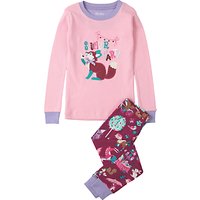 Hatley Children's Slumber Party Applique Pyjamas, Pink