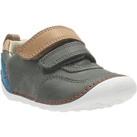 Clarks Children's Tiny Aspire Leather Shoes, Grey