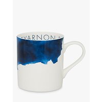 Rick Stein Coves Of Cornwall Treyarnon Bay Mug, Blue/White, 300ml