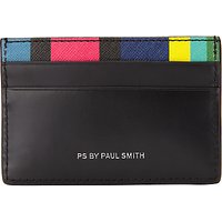 Paul Smith Rainbow Stripe Card Holder, Black