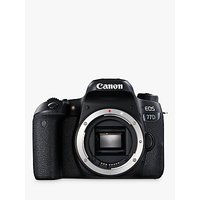 Canon EOS 77D Digital SLR Camera, HD 1080p, 24.2MP, Wi-Fi, Bluetooth, NFC, Optical Viewfinder, 3 Vari-Angle Touch Screen, Body Only