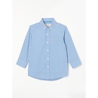John Lewis Heirloom Collection Boys' Gingham Shirt, Blue