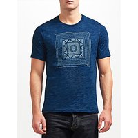 JOHN LEWIS & Co. Printed T-Shirt, Indigo