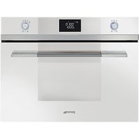 Smeg SF4120MB Linea Aesthetic Microwave Oven With Grill, White