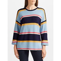 Collection WEEKEND By John Lewis Textured Wide Sleeve Stripe Knit, Multi