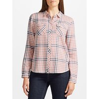 Collection WEEKEND By John Lewis Jessa Check Shirt, Pink/Ivory