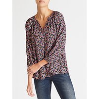 Collection WEEKEND By John Lewis Paint Brush Floral Top, Multi