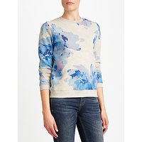 Collection WEEKEND By John Lewis Waterflower Sweatshirt, Grey/Blue