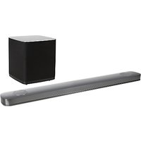LG SJ9 Wi-Fi Bluetooth Sound Bar With Wireless Subwoofer, Dolby Atmos, 4K High Resolution Audio & Chromecast Built-in, Silver