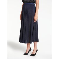 Bruce By Bruce Oldfield Pleated Knit Skirt, Navy