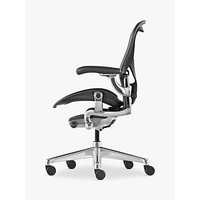 Herman Miller New Aeron Office Chair, Graphite/Polished Aluminium