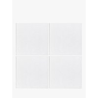 John Lewis Zari Cotton Napkins, Set Of 4, White/Grey