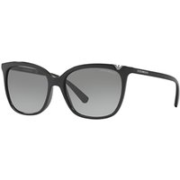 Emporio Armani EA4094 Square Sunglasses, Black/Grey Gradient
