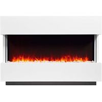 Focal Point Panoramic White LED Remote Control Electric Fire Suite