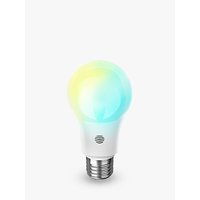 Hive Active Light Cool To Warm White Wireless Lighting LED Light Bulb, 9W A60 E27 Edison Screw Bulb, Single