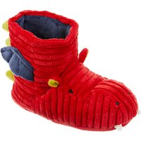 John Lewis Children's Dragon Boot Slippers, Red