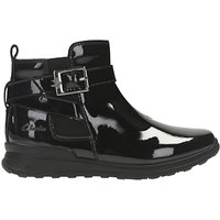 Clarks Mariel Sky Ankle Boots, Black Patent